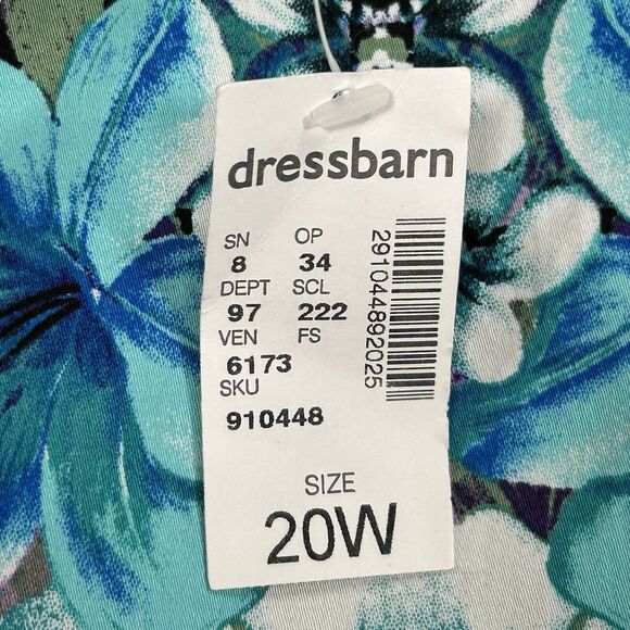 Roz & Ali Skirt Women's Size 20 Black Midi Pencil Lined Floral Flowers Slit NWT - Picture 11 of 12